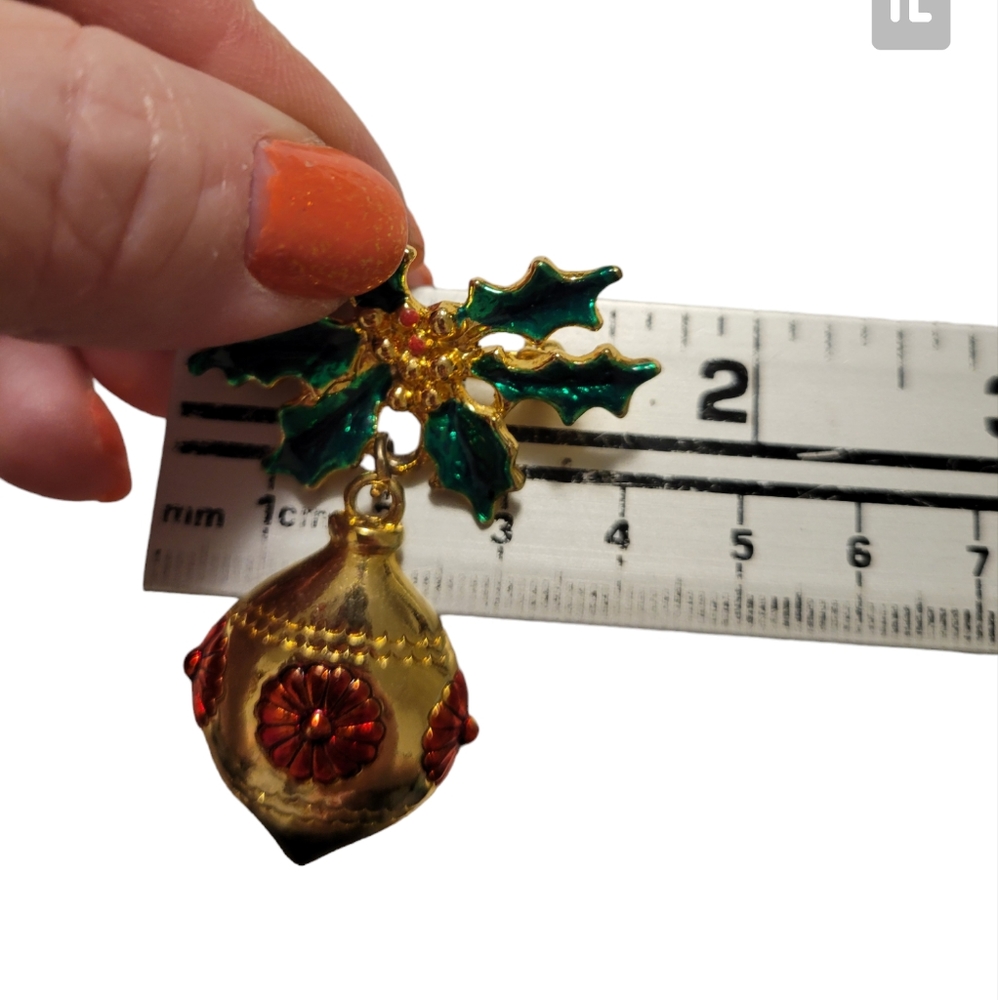 Vintage AAI Christmas Ornament Brooch Pin - Picture 6 of 7